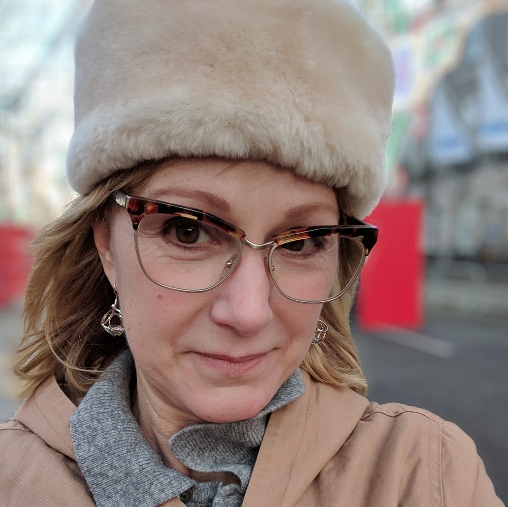 Vintage shearling hat